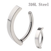 Wholesale Fashion 316L Surgical Steel Oval Belly Button Ring – Body Piercing & Nose Jewelry