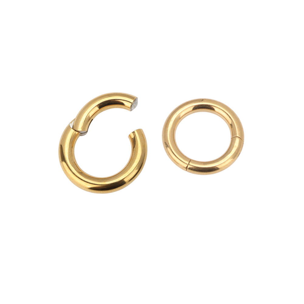 316L Surgical Steel Large Hoop Clicker Rings Segment Nose Rings Wholesale Piercing Jewelry