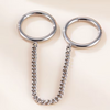 316L Stainless Steel Hoop Circle Rings with Zircon – Nose, Earring & Nipple Body Jewelry Set