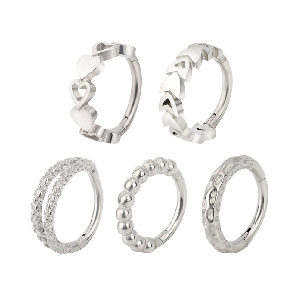 Wholesale 316L Stainless Steel Segment Rings | Fashion Nose & Body Piercing Jewelry