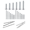 ASTM F136 Titanium Labret Studs – Internally Threaded Piercing Jewelry for Nose, Lip, Eyebrow