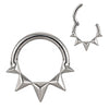 Top Selling 14K Gold Segment Clicker Ring – Hinged Nose Hoop & Cartilage Earring for Body Piercing Jewelry
