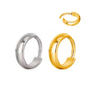 Hot Selling 14K Gold Huggie Hoop Earrings – Classic Dome & Zircon Studs, Daily Body Jewelry for Men & Women