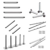 ASTM F136 Titanium Labret Studs – Internally Threaded Piercing Jewelry for Nose, Lip, Eyebrow