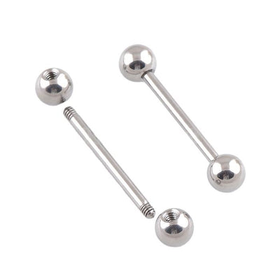 G23 ASTM F136 Titanium Externally Threaded Barbell for Navel, Lip, Eyebrow Piercing Jewelry