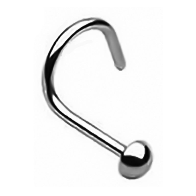 F136 Implant-Grade Titanium Nose Piercing Stud