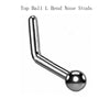 F136 Implant-Grade Titanium Nose Piercing Stud