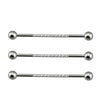Internally Threaded Industrial Barbell – CZ Pave on Pole