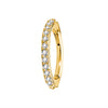 316L Stainless Steel Half Circle CZ Blaze Hoop – Bendable Segment Piercing Ring for Ear