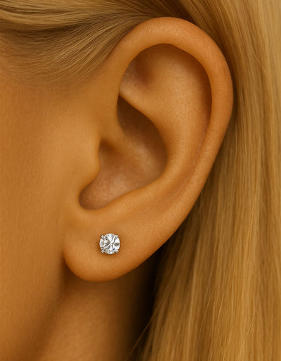 Premium 316L Stainless Steel Piercing Stud – Colorful CZ Stones
