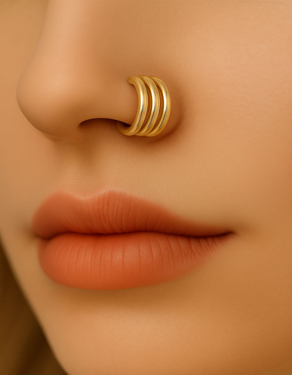 Fashion 316L Surgical Steel Hinged Nose & Septum Clicker – Lip, Helix & Rook Piercing Ring