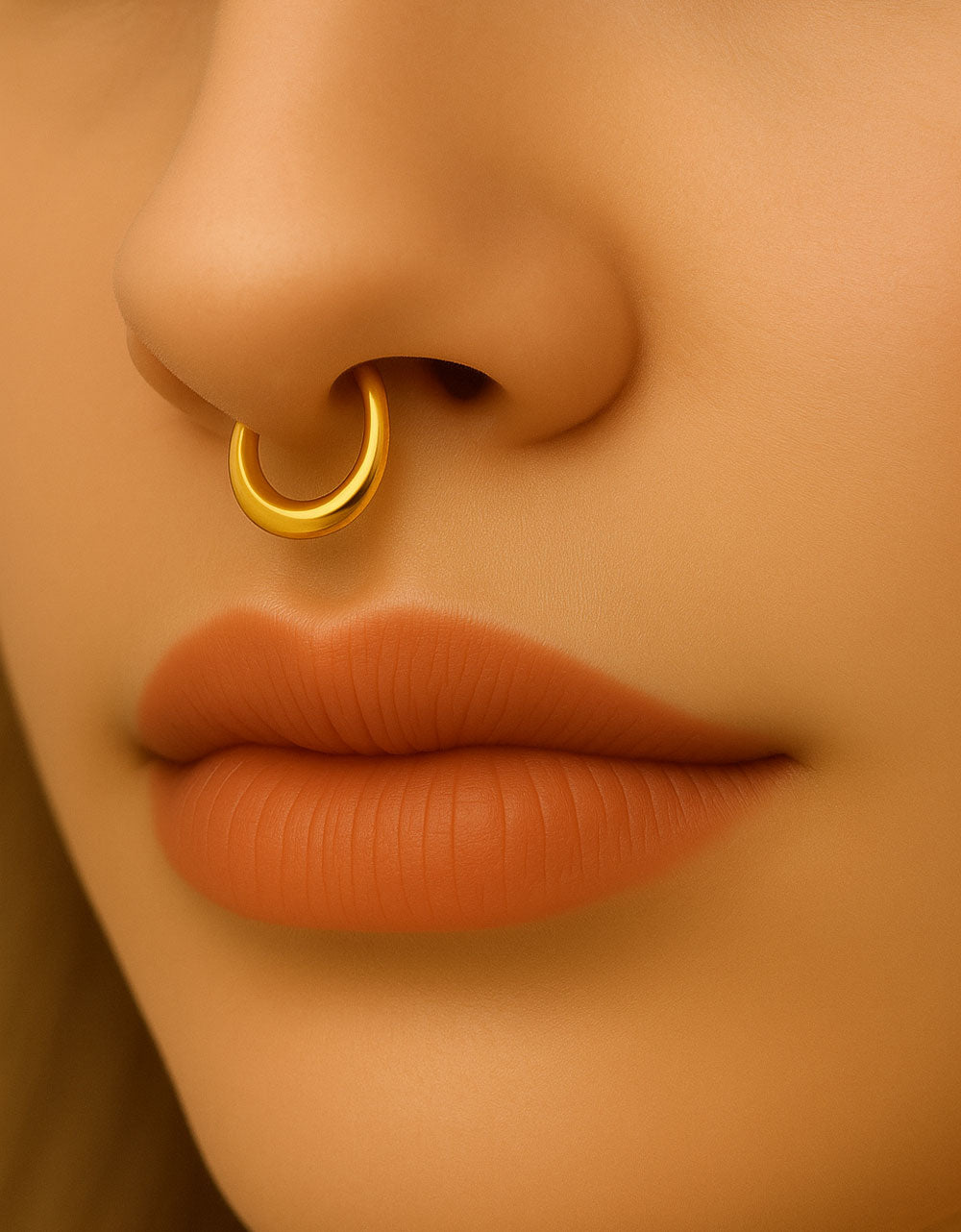 316L Surgical Steel Hollow-Out Clicker Hoop – Nose, Cartilage & Body Piercing Ring