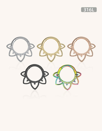 Newest 316L Surgical Steel 16G Hinged Segment Hoop – Fashion Body Piercing Ring