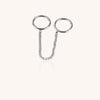 316L Stainless Steel Hoop Circle Rings with Zircon – Nose, Earring & Nipple Body Jewelry Set