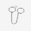 316L Stainless Steel Hoop Circle Rings with Zircon – Nose, Earring & Nipple Body Jewelry Set