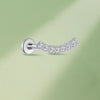 Titanium Geometric Labret Stud with Lab-Grown Diamond