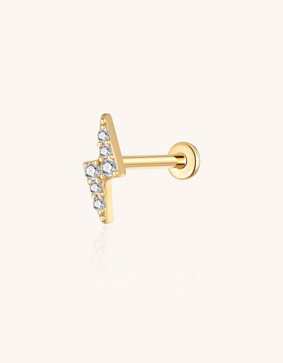Lightning Design Lab-Grown Diamond Earrings – Trendy Stud Jewelry