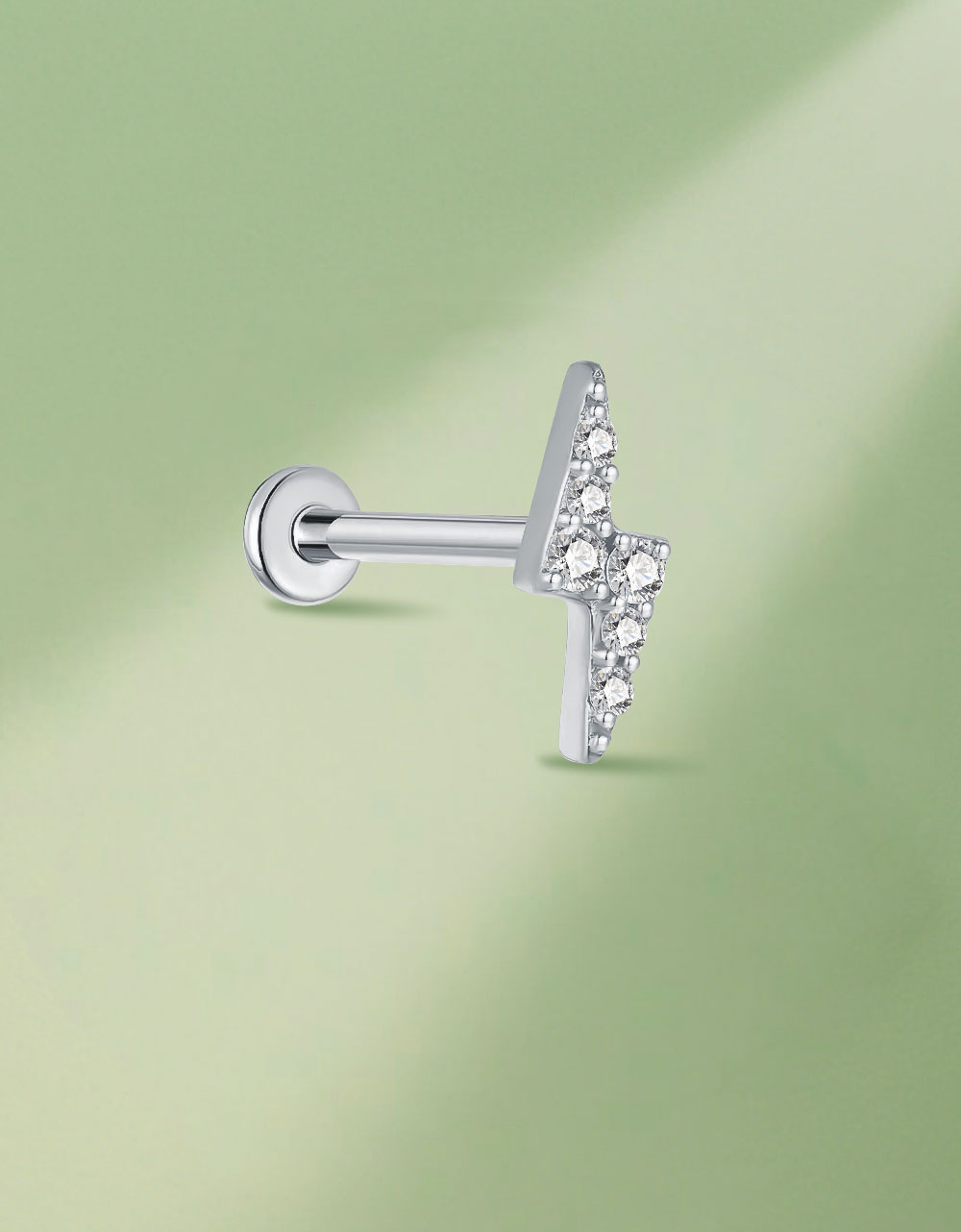 Lightning Design Lab-Grown Diamond Earrings – Trendy Stud Jewelry