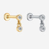 Minimalist Double Lab-Grown Diamond Dangle Earrings – Fashion Jewelry