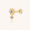 Titanium Geometric Earrings – Lab-Grown Diamond New Fashion Jewelry