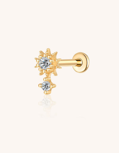 Titanium Geometric Earrings – Lab-Grown Diamond New Fashion Jewelry