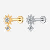 Titanium Geometric Earrings – Lab-Grown Diamond New Fashion Jewelry