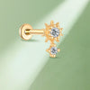 Titanium Geometric Earrings – Lab-Grown Diamond New Fashion Jewelry