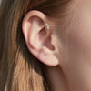 Implant-Grade Titanium Labret – 3 Lab-Grown Diamonds, Internally Threaded Cartilage Piercing Jewelry