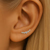 Gold 5-Stone Labret – Ear & Lip Piercing with Lab-Grown Diamonds