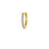 Gold Half Hoop Nose Ring – Lab-Grown Diamond Piercing Jewelry
