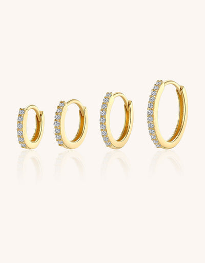 Gold Diamond Nose Ring – Full Lab-Grown Diamond Hoop Piercing