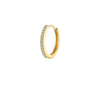 Gold Diamond Nose Ring – Full Lab-Grown Diamond Hoop Piercing