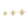 Gold Starburst Labret Studs – Lab-Grown Diamond Ear & Lip Piercing
