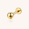 14K Gold Internal Thread Lip Stud｜3D Convex Ball Labret Piercing Jewelry