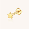 14K Solid Gold Star Piercing Stud Dainty Helix/Cartilage Earring