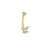 Gold Butterfly Belly Button Ring – Moissanite Navel Piercing Jewelry