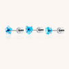 14K White Gold Diamond Piercing Stud Fine Helix/Cartilage Earring