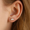 Titanium Five Marquise CZ Lip Stud Hypoallergenic 16G Labret Jewelry