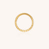 14K Gold Pyramid Pattern Engraved Septum Nose Ring – Luxury Piercing Jewelry