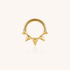 Top Selling 14K Gold Segment Clicker Ring – Hinged Nose Hoop & Cartilage Earring for Body Piercing Jewelry