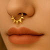 Top Selling 14K Gold Segment Clicker Ring – Hinged Nose Hoop & Cartilage Earring for Body Piercing Jewelry