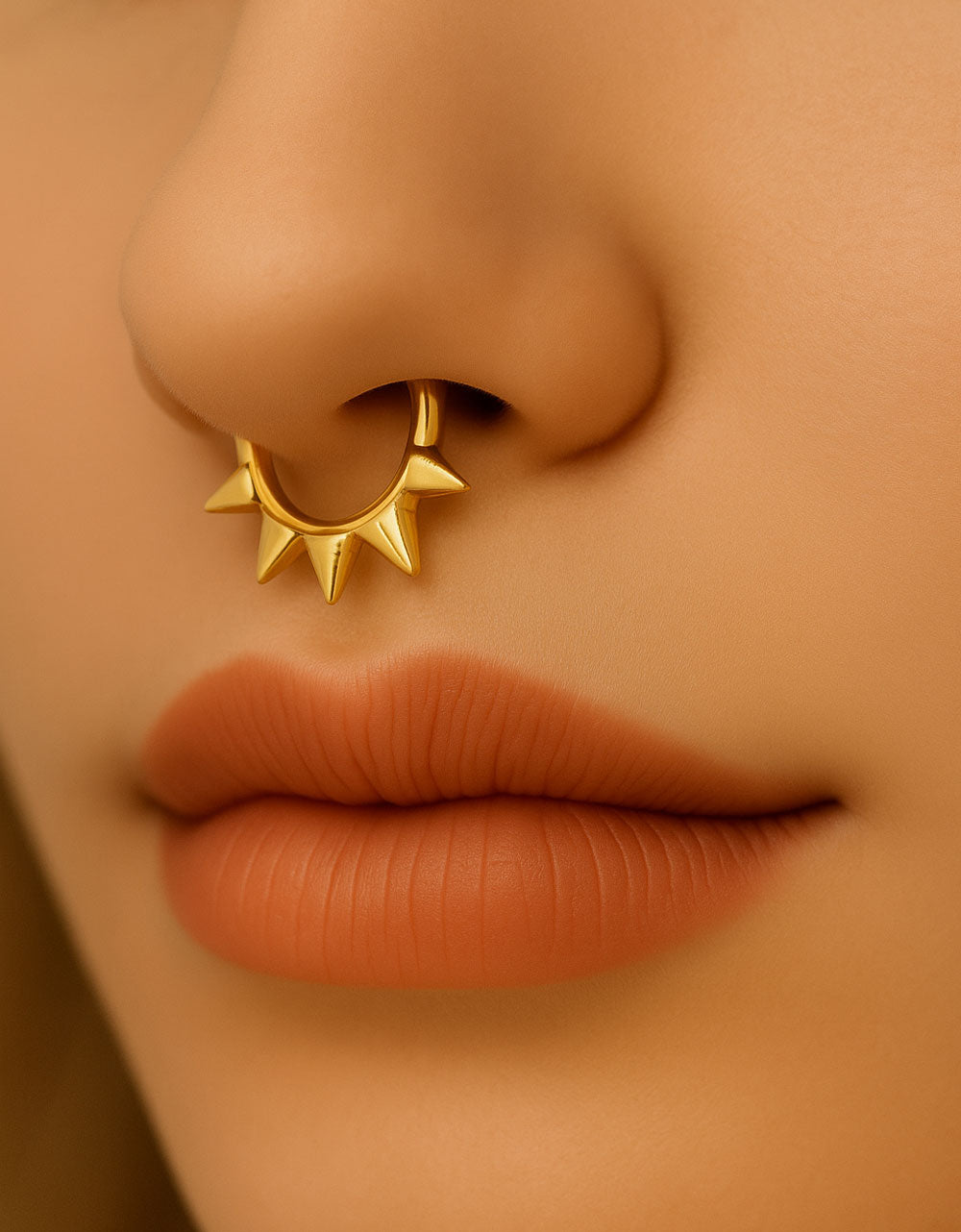 Top Selling 14K Gold Segment Clicker Ring – Hinged Nose Hoop & Cartilage Earring for Body Piercing Jewelry