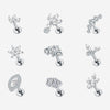 Titanium Belly Button Ring – Lab Diamond Navel Piercing Jewelry
