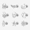 Titanium Halloween Belly Button Ring – Lab Diamond Navel Jewelry