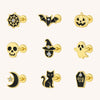 Titanium Lab Diamond Halloween Belly Button Ring – Spooky Sparkly Navel Piercing Jewelry
