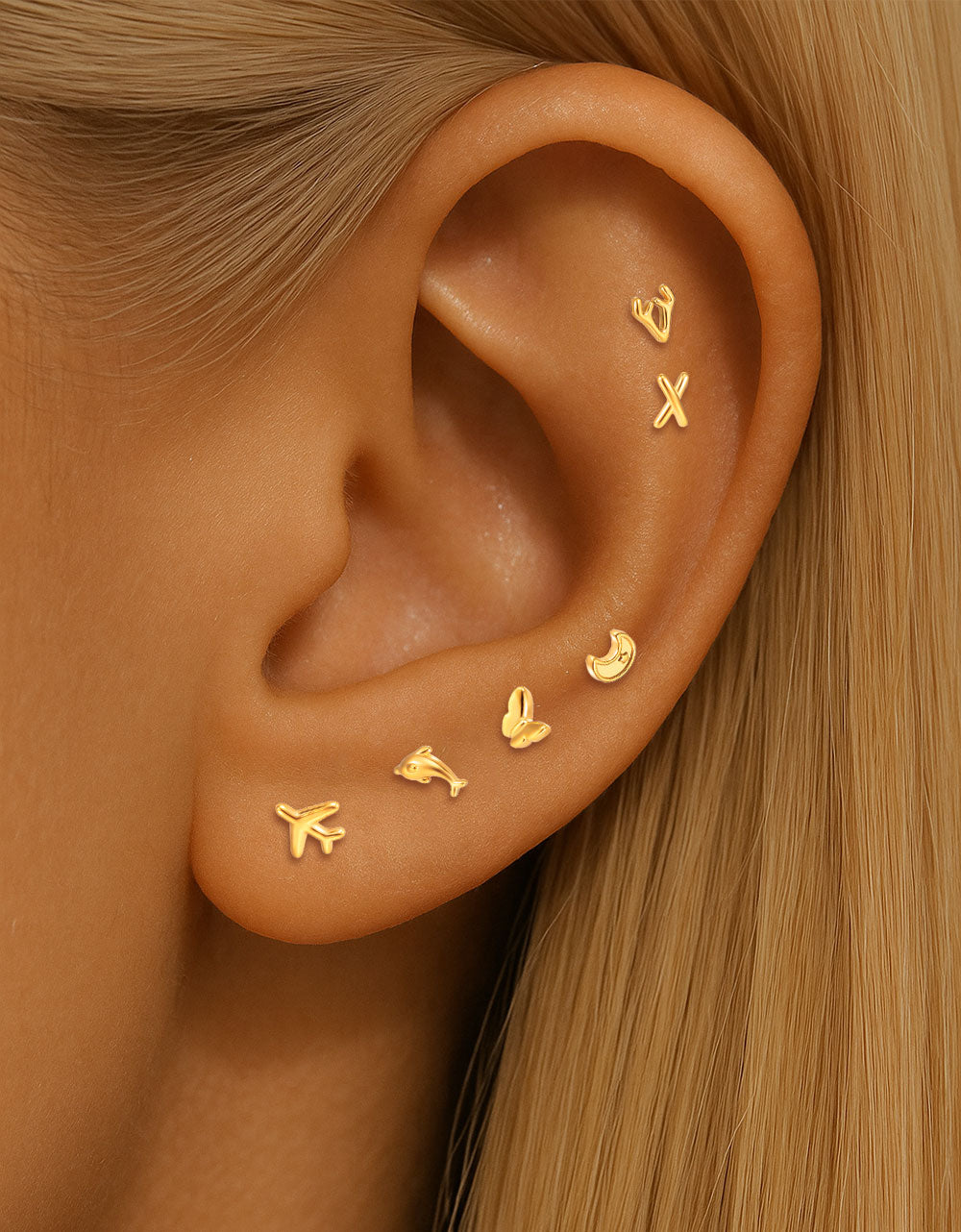 14K Gold Body Jewelry – Lip Piercing Jewelry