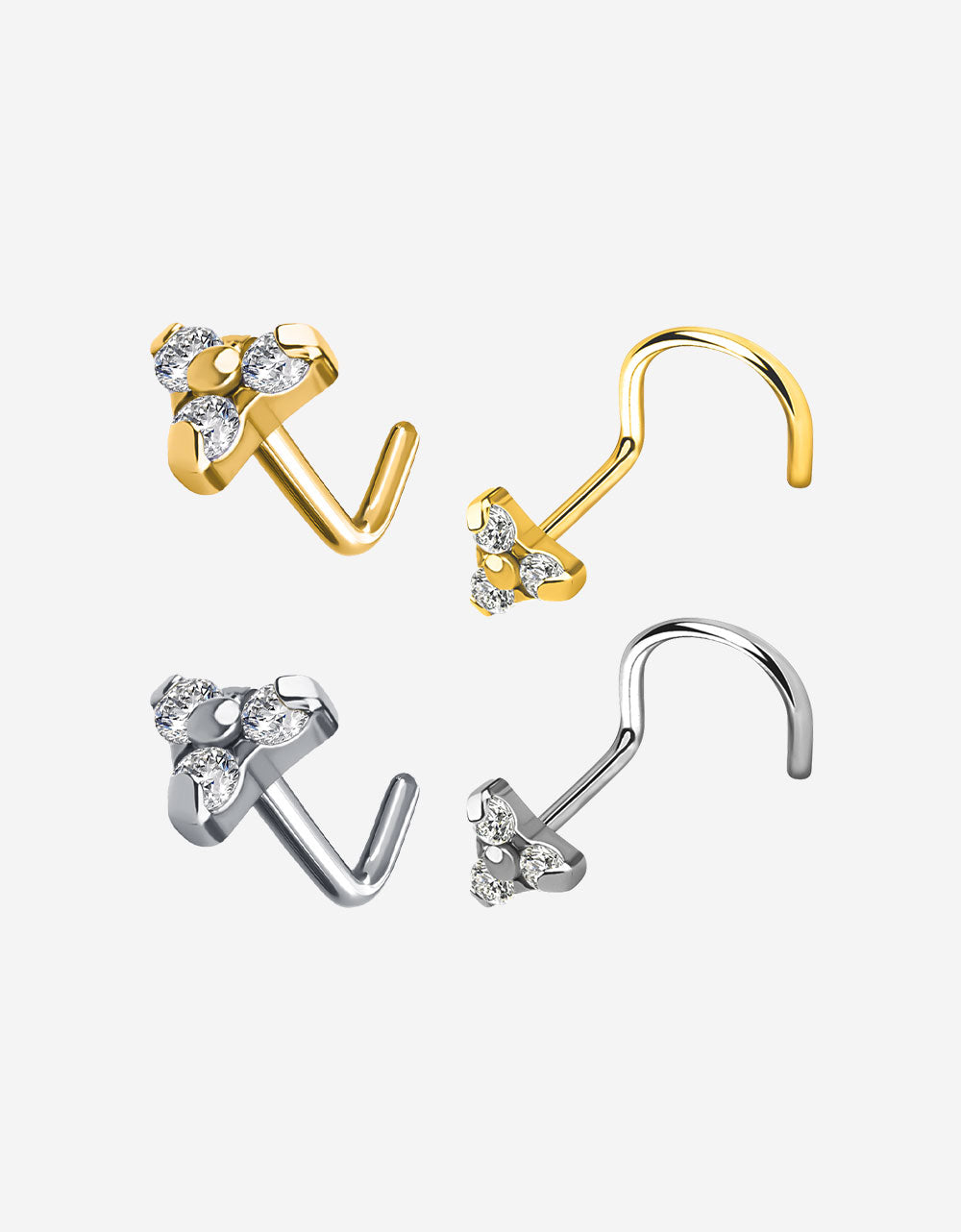 Best-Selling Titanium Nose Stud Rings – U-Shaped Nose Piercing Jewelry (Wholesale & Retail)