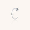 Lab-Grown Diamond C-Shaped Nose Stud – Titanium Piercing Jewelry