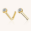 Everyday Titanium Nose Stud – Lab-Grown Diamond Piercing Jewelry