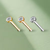 Everyday Titanium Nose Stud – Lab-Grown Diamond Piercing Jewelry